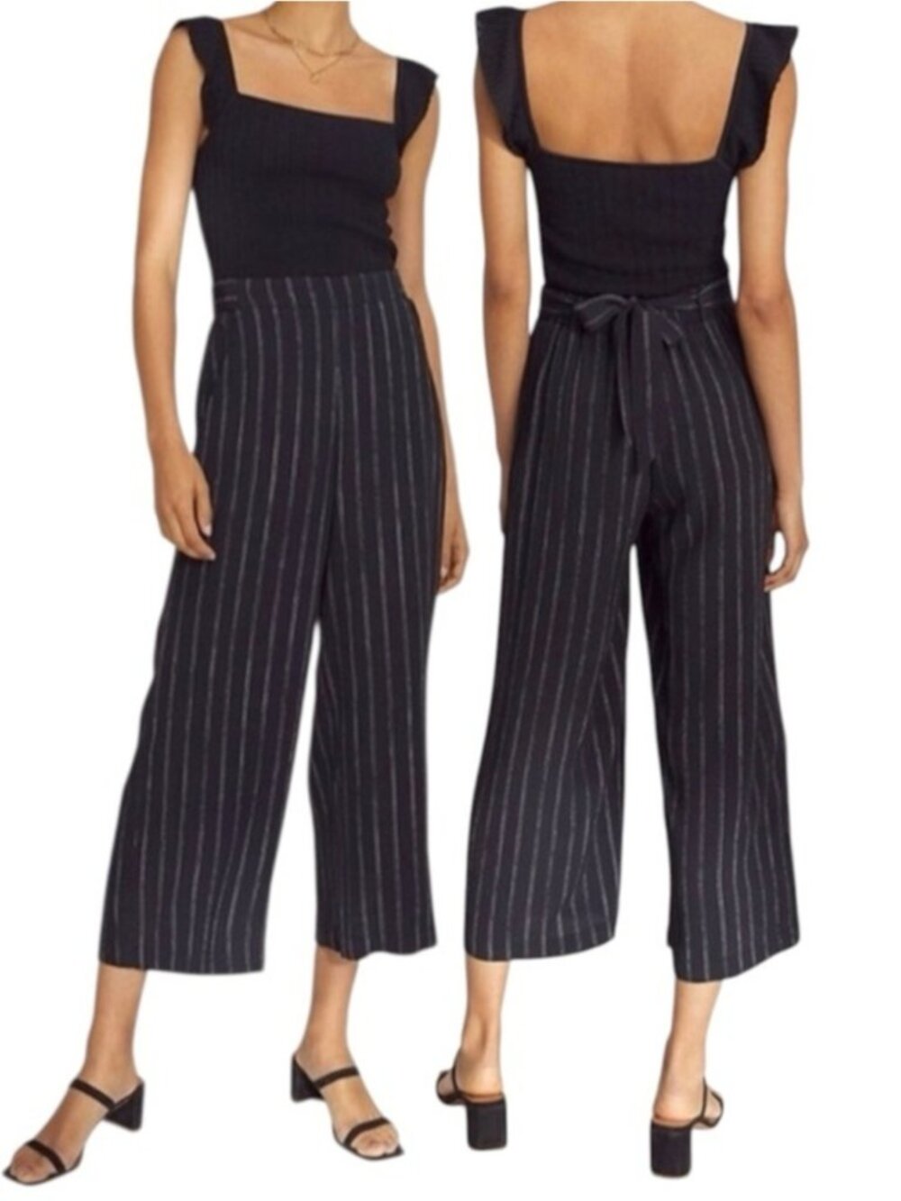 Wilfred Faun Pant Black Stripe XS Aritzia #66288